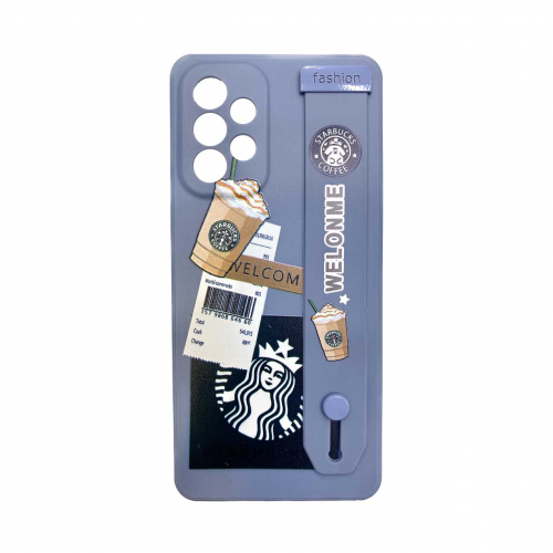 قاب گوشی استارباکس با بند دستی استندشو و محافظ لنز دار سامسونگ Samsung A73