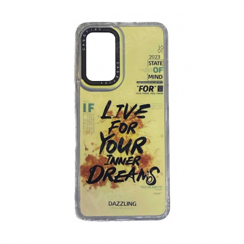 قاب گوشی هولوگرامی سامسونگ Samsung A13 4G محافظ لنز فلزی - طرح Live