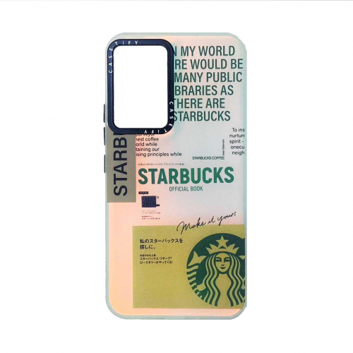 قاب گوشی هولوگرامی CaseTify سامسونگ Samsung A14 محافظ لنز و دکمه فلزی - طرح استارباکس 2