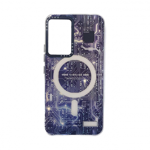 قاب گوشی هولوگرامی CaseTify شیائومی نوت Xiaomi Note 12s محافظ لنز و دکمه فلزی - طرح مدار