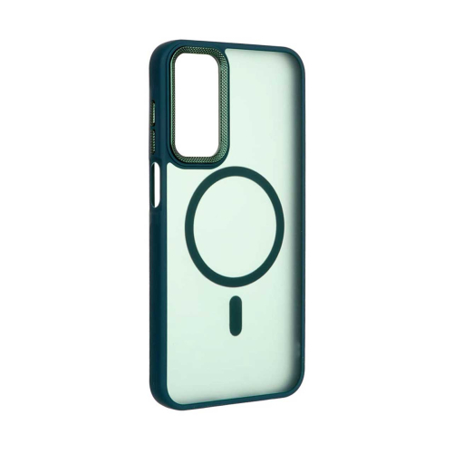 قاب گوشی سامسونگ A15 مات مگ سیف دار با لنز برجسته طرح کربن STYLISH PREMIUM Samsung A15