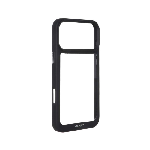 قاب آیفون 17 پرو اسپیگن مدل دور مشکی شفاف لنز برجسته Spigen Black TPU Clear Case IPhone 17 Pro