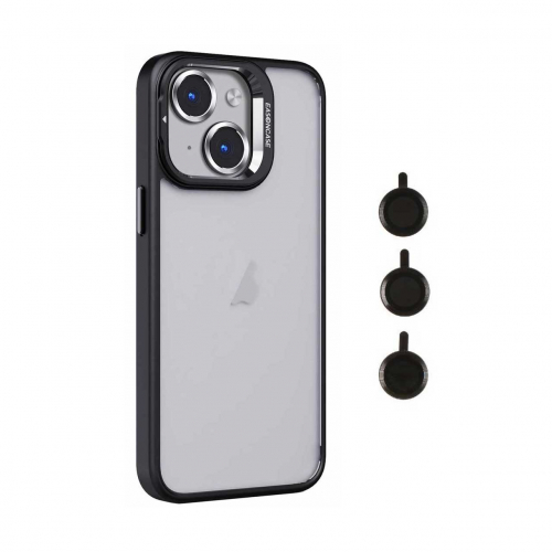 قاب آیفون 14 پرو برند ایسون کیس شفاف استند شو با محافظ لنز رینگی  Eason Case IPhone 14 Pro