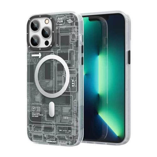 قاب آیفون 14 پرومکس برند یانگ کیت مدل تکنولوژی YOUNGKIT Technology Futuristic Apple iPhone 14 Pro Max
