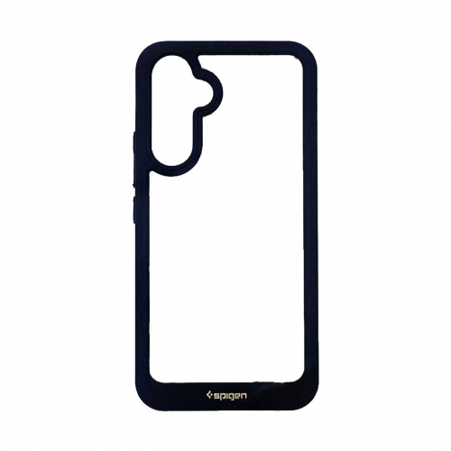 قاب سامسونگ A54 اسپیگن مدل دور مشکی شفاف لنز برجسته  Spigen Black TPU Clear Case Samsung A54