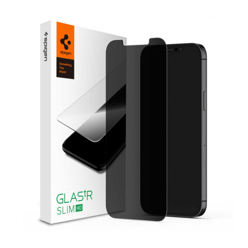 گلس Privacy آیفون 13 پرو برند Spigen مدل Spigen GLASS.TR iPhone 13 Pro Privacy SLIM HD