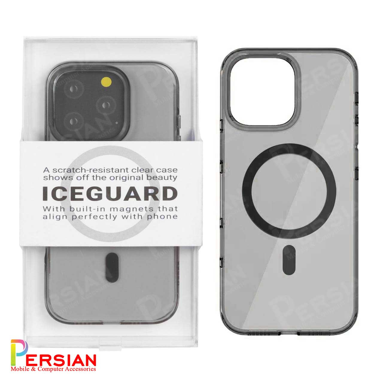 قاب شفاف مگ سیف کی دوو Apple iPhone 16 Pro Max مدل KDOO (KZDOO) Magsafe Iceguard