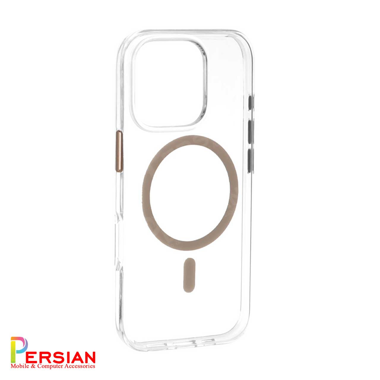 قاب گوشی آیفون 16 پرومکس تمام شفاف PC با مگ سیف مدل آیرون مجیک Magic Mask Iron Magic iPhone 16 Pro Max