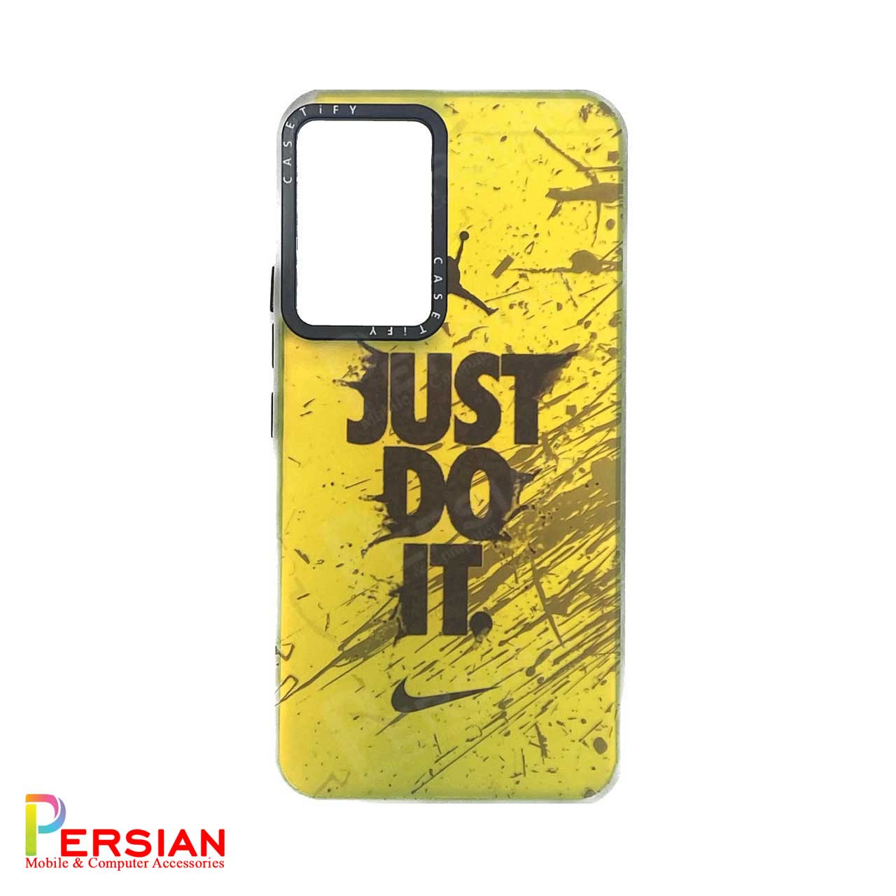 قاب گوشی شیائومی ردمی نوت Xiaomi Note 10 - 10s هولوگرامی برند CaseTify محافظ لنز و دکمه فلزی - طرح نایک