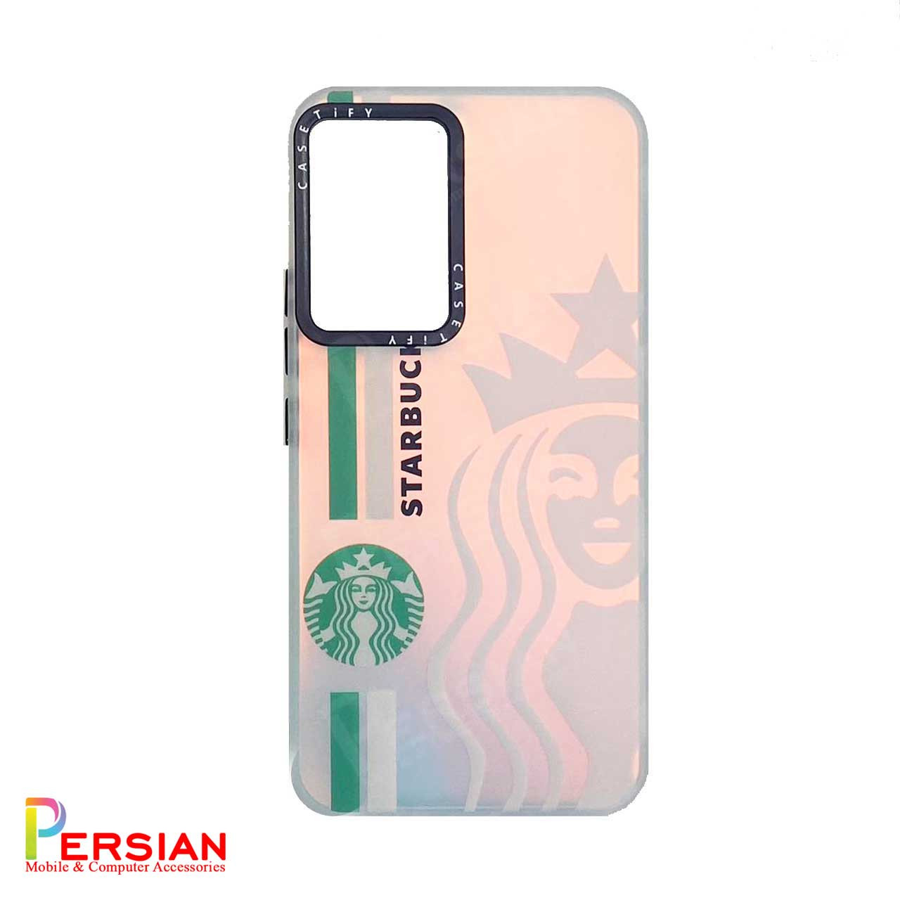 قاب گوشی هولوگرامی CaseTify سامسونگ Samsung A32 4G محافظ لنز و دکمه فلزی - طرح استارباکس 1