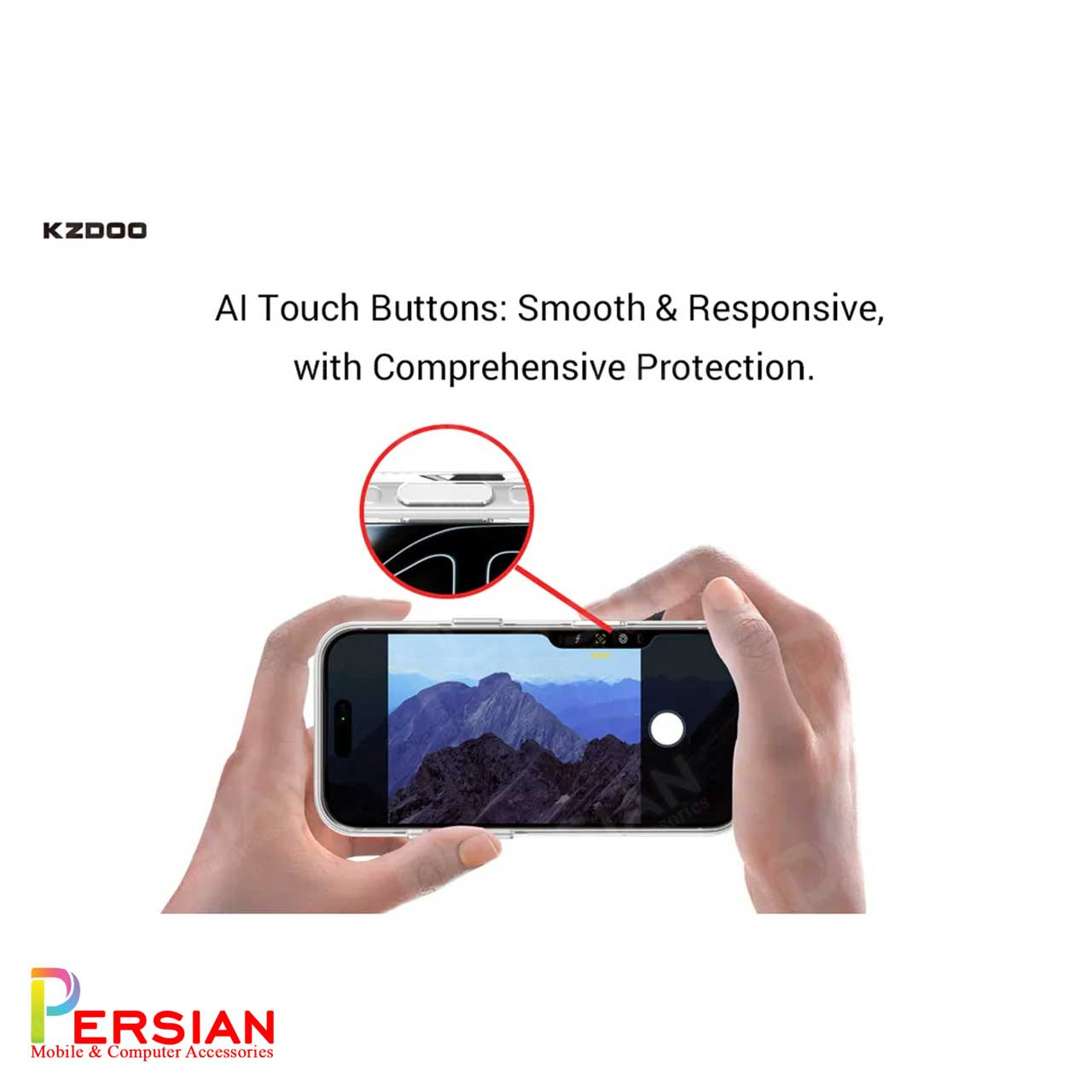 قاب شفاف مگ سیف کی دوو Apple iPhone 17 مدل KDOO (KZDOO) Magsafe Iceguard