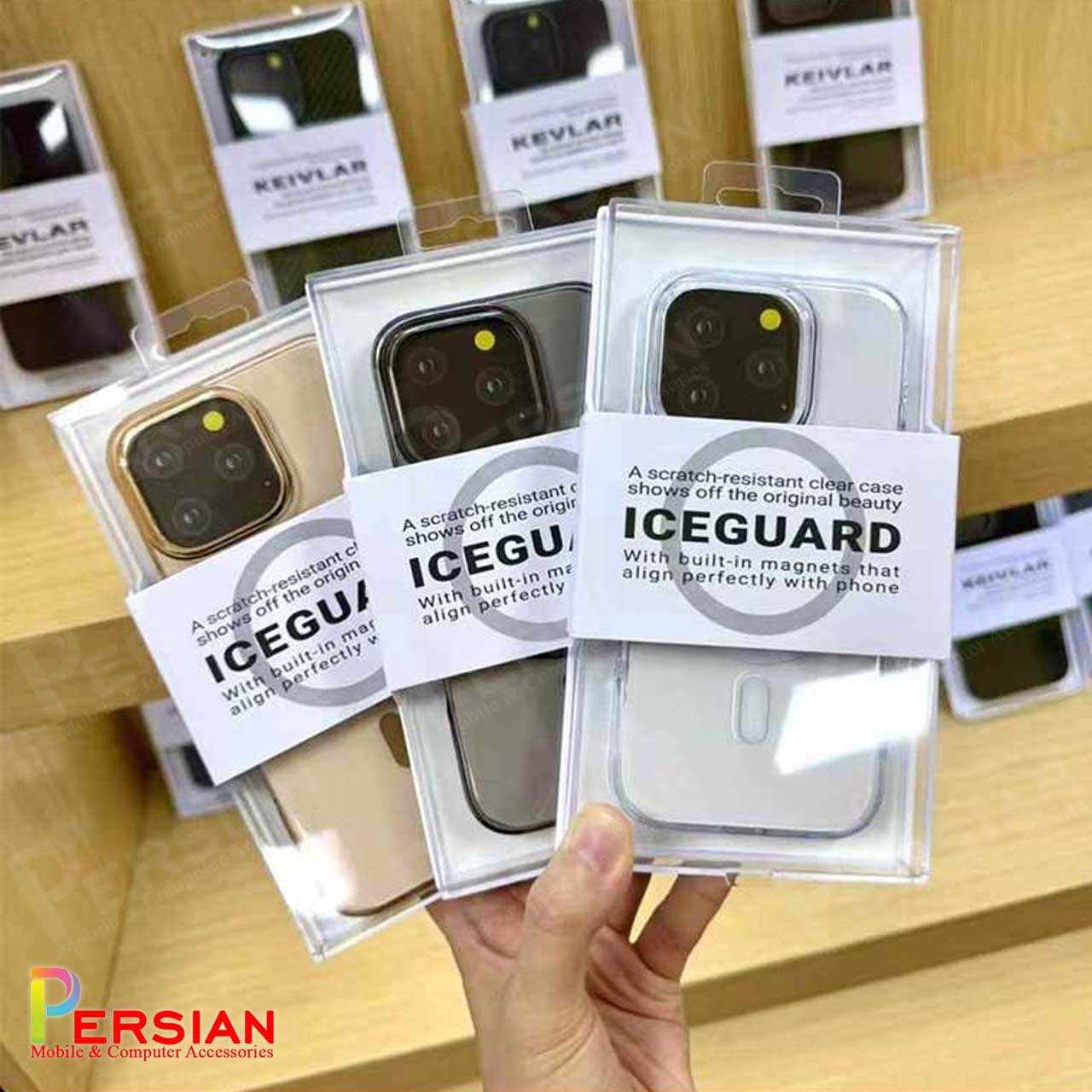 قاب شفاف مگ سیف کی دوو Apple iPhone 16 Pro Max مدل KDOO (KZDOO) Magsafe Iceguard