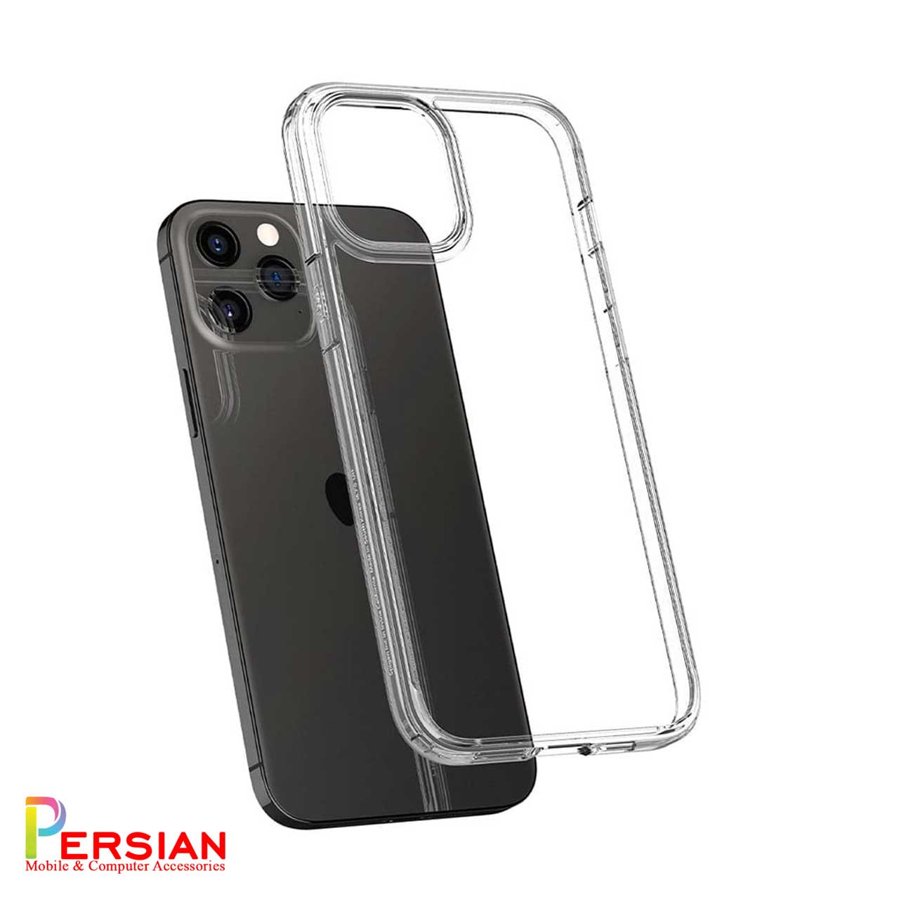 قاب اسپیگن برای آیفون ۱۲/۱۲پرو Spigen Crystal Hybrid case iPhone 12 /12 Pro