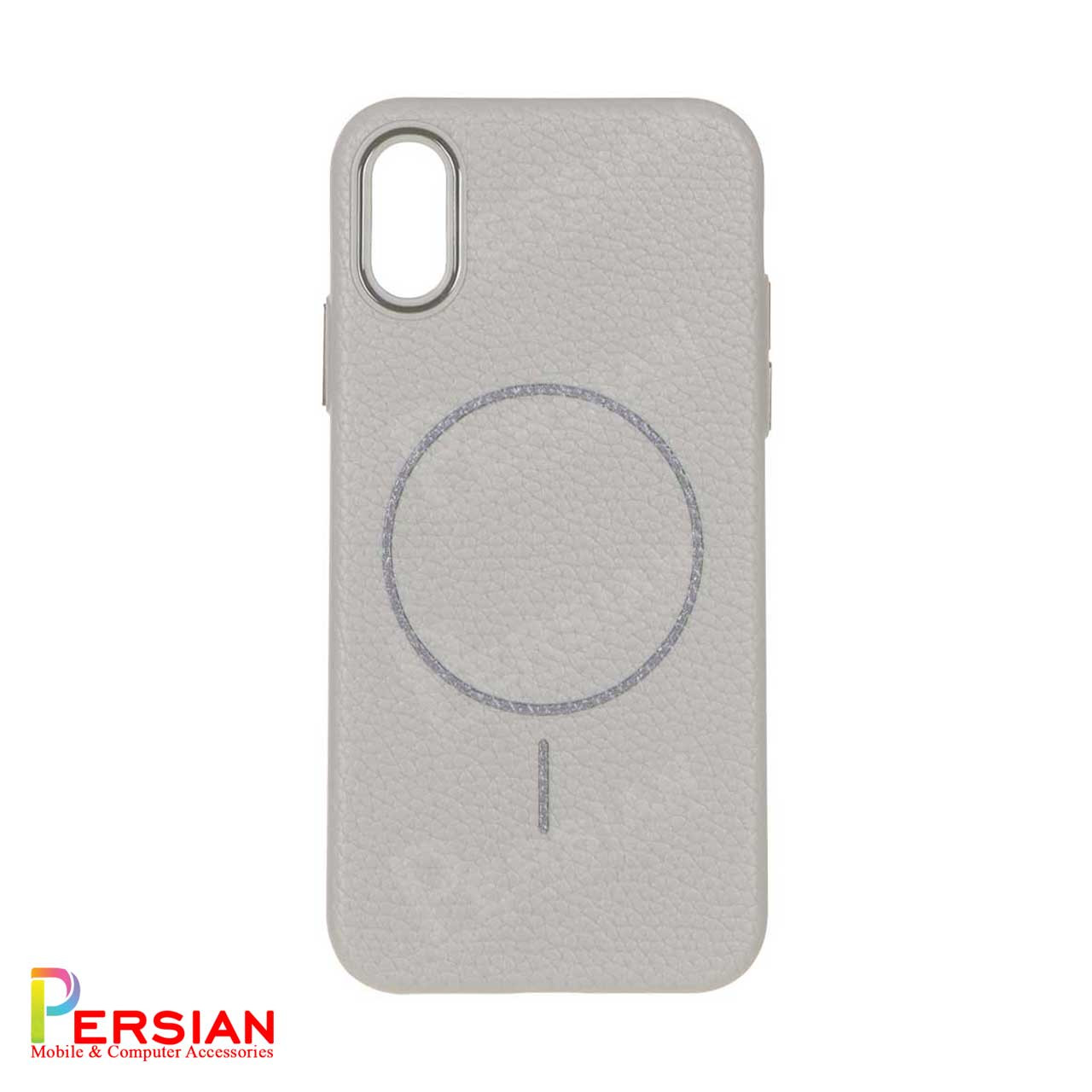 قاب گوشی آیفون ایکس چرمی نرم برند مجیک ماسک با مگ سیف Leather Soft iPhone X/Xs