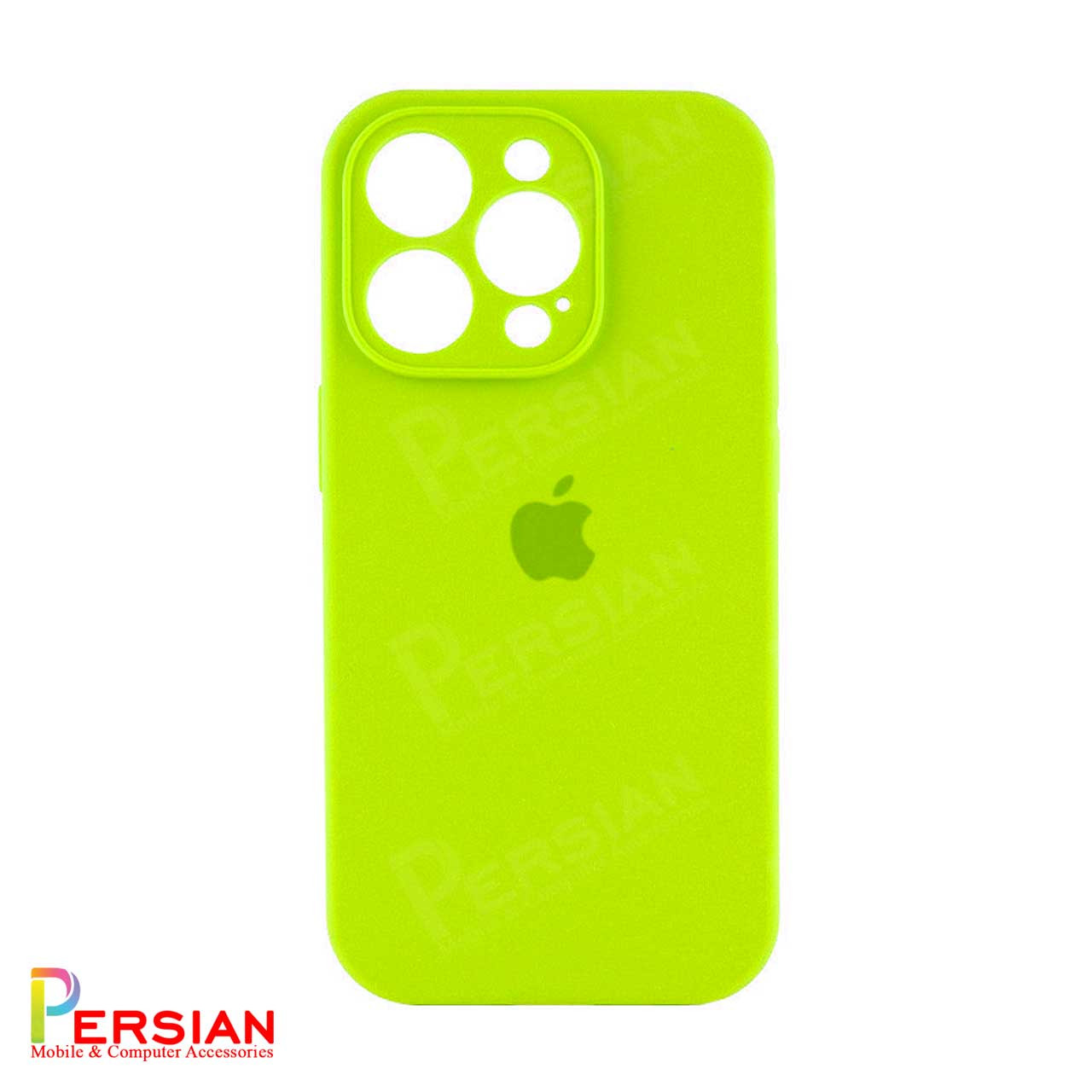 قاب سیلیکونی آیفون 15 پرو پاک کنی اورجینال Apple iPhone 15 Pro محافظ لنزدار