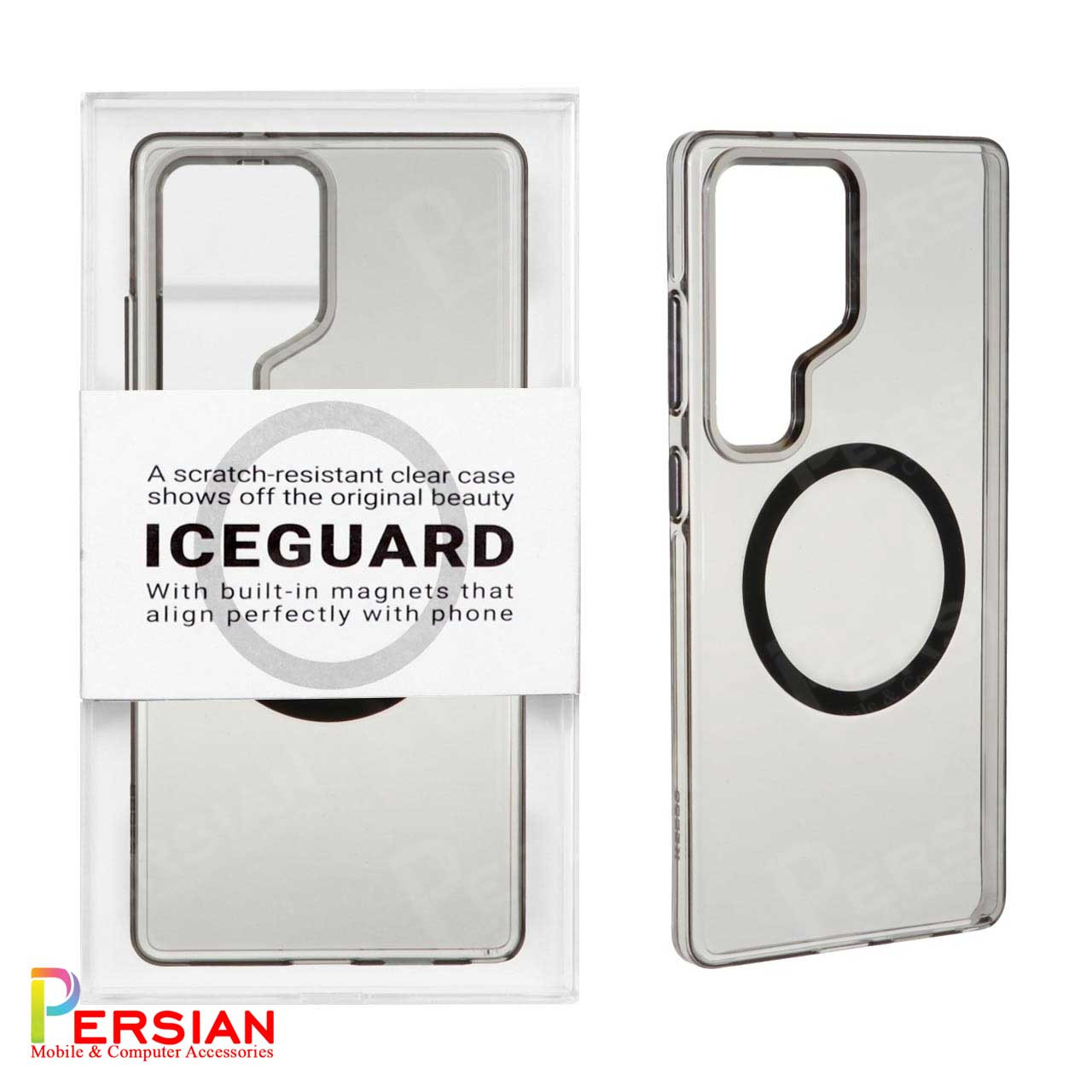 قاب شفاف مگ سیف کی دوو سامسونگ S25 الترا مدل KDOO (KZDOO) Magsafe Iceguard S25 Ultra