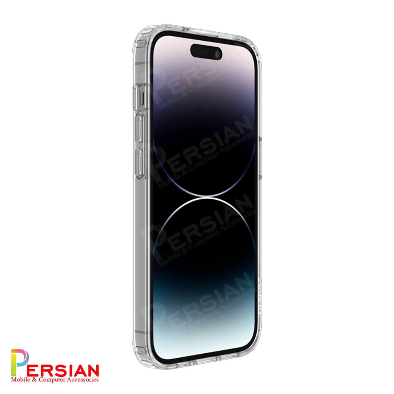 قاب شفاف گوشی آیفون 12 پرو برند بلکین با مگ سیف و دکمه و رینگ متال Belkin For IPhone 12 Pro