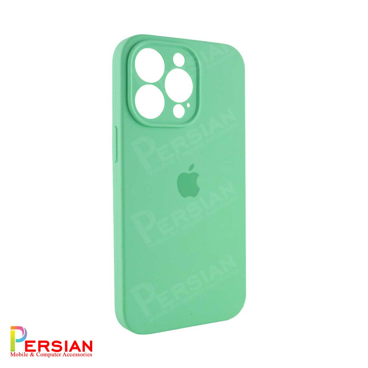 قاب سیلیکونی آیفون 15 پرو پاک کنی اورجینال Apple iPhone 15 Pro محافظ لنزدار