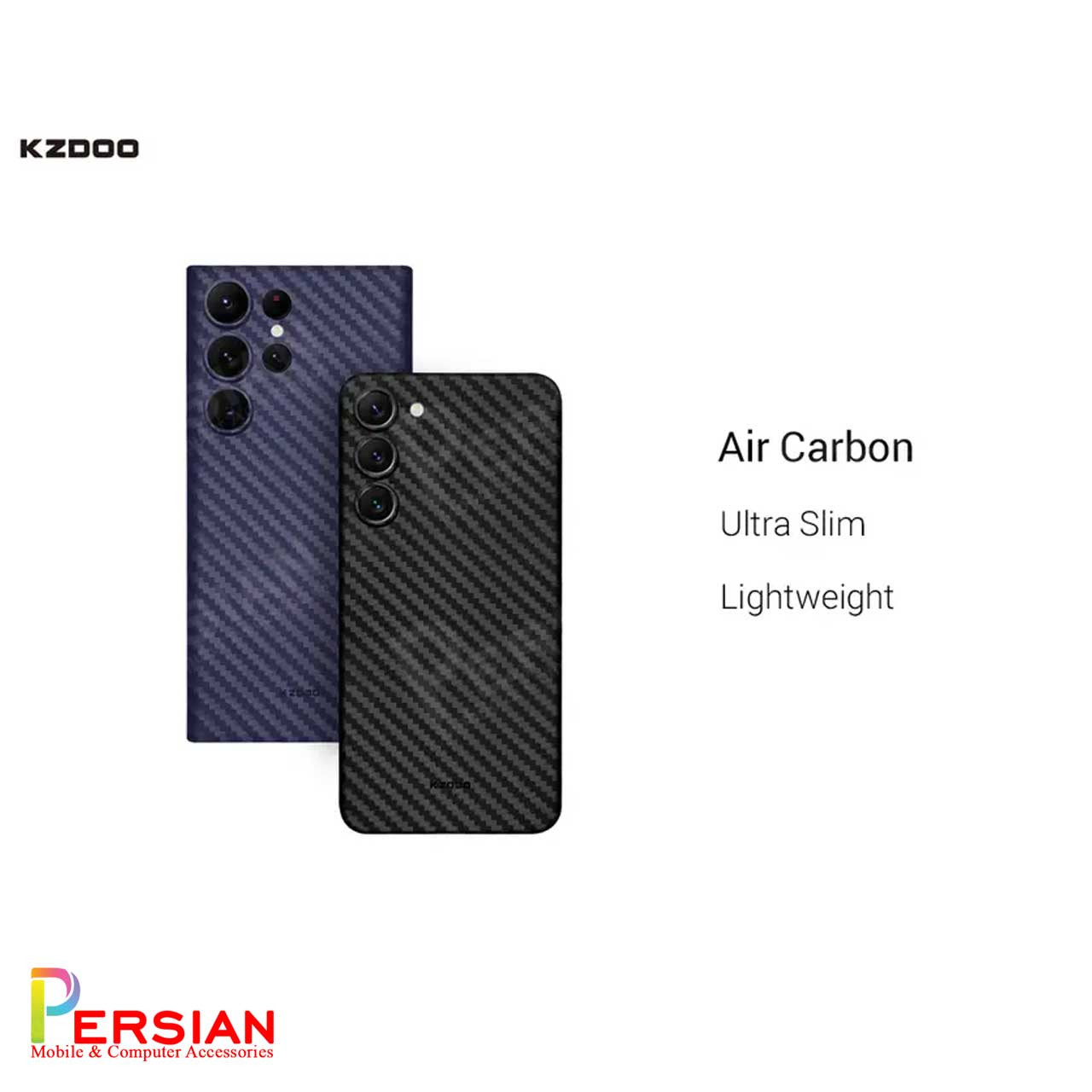 قاب سامسونگ اس 23 اولترا برند K DOO مدل Air Carbon برای گوشی موبایل Galaxy S23 Ultra