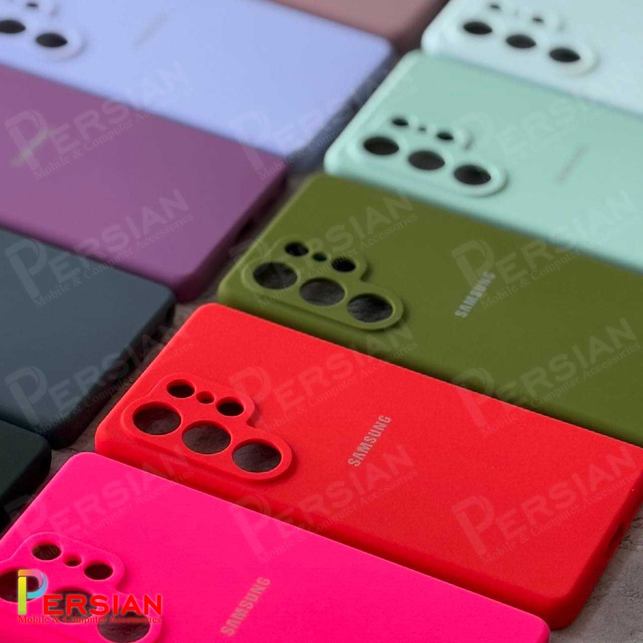 قاب سیلیکونی سامسونگ A56 پاک کنی اصلی با محافظ دوربین Silicone Cover Samsung A56