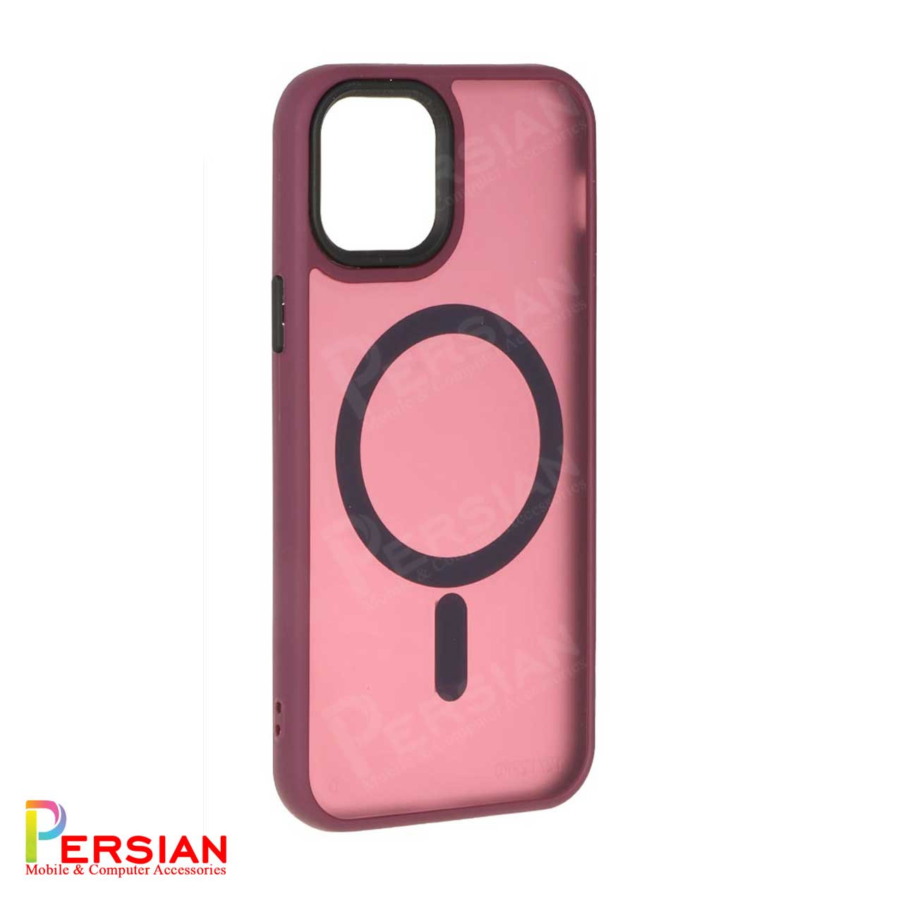 قاب گوشی آیفون 12 پشت مات لنز برجسته مگ سیف مجیک ماسک Magic Mask MagSafe Matte Case iPhone 12
