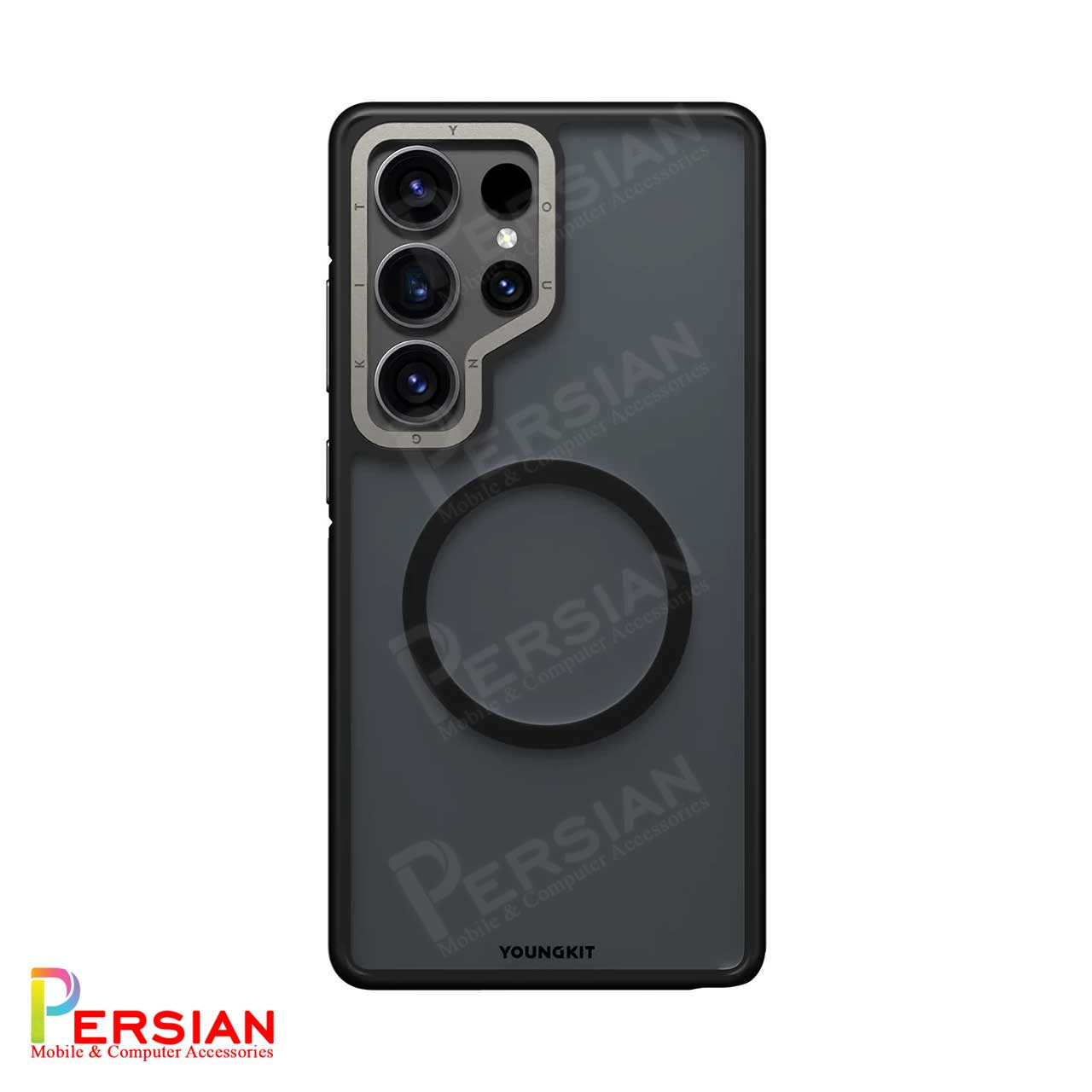 قاب گوشی سامسونگ S25 Ultra یانگ کیت مدل Rock Sand Soft Touch