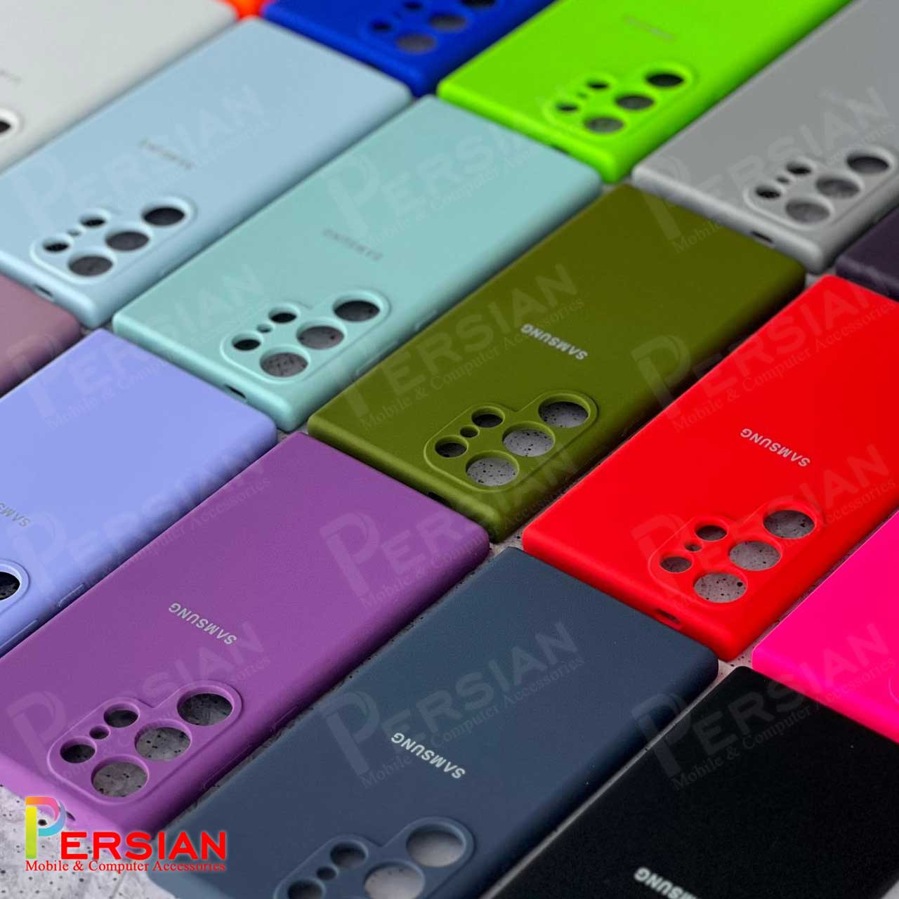 قاب سیلیکونی سامسونگ A06 پاک کنی اصلی با محافظ دوربین Silicone Cover Samsung A06