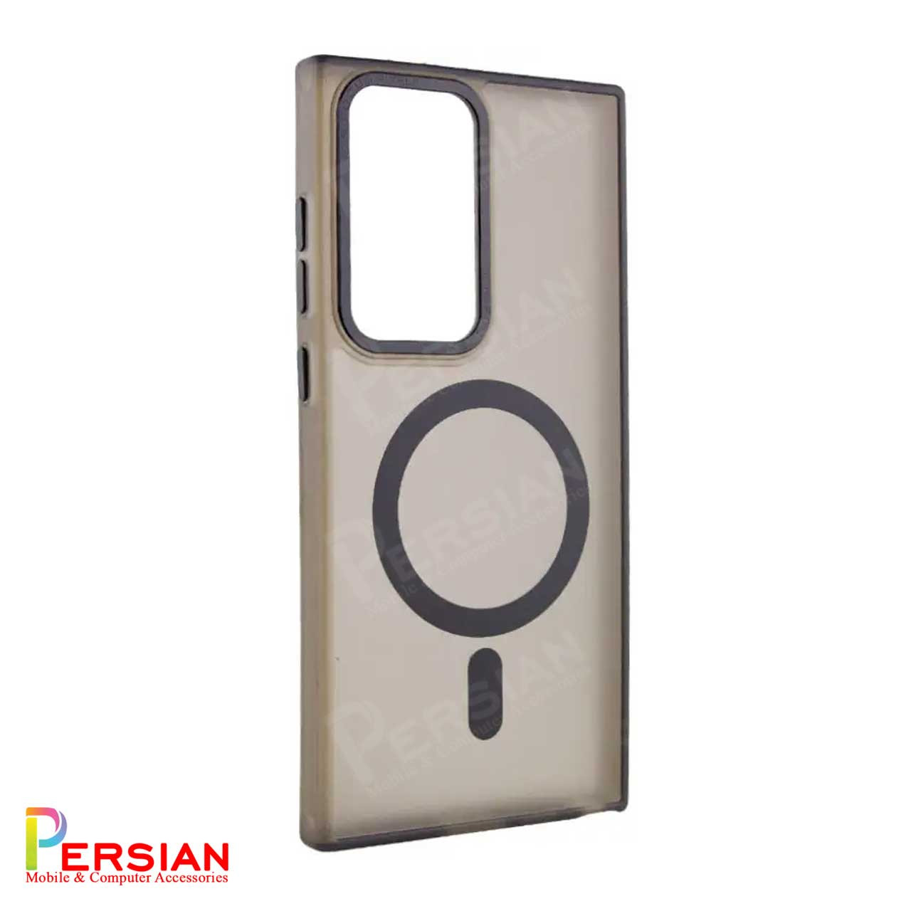 قاب گوشی سامسونگ S23 Ultra مات رنگی مگ سیف دار مچیک ماسک با لنز و دکمه متال