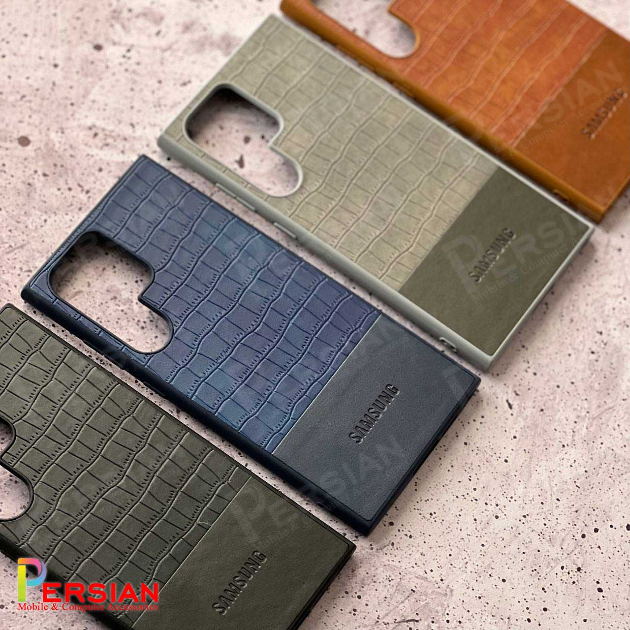 قاب گوشی سامسونگ A56 چرمی چرمی طرح کروکودیل برند مجیک ماسک Samsung A56