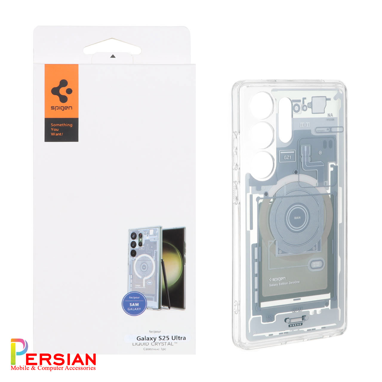 قاب سامسونگ اس 25 الترا مدل AZ1 برند اسپیگن Spigen Ultra Hybrid Mag AZ1 Case Samsung 25 Ultra