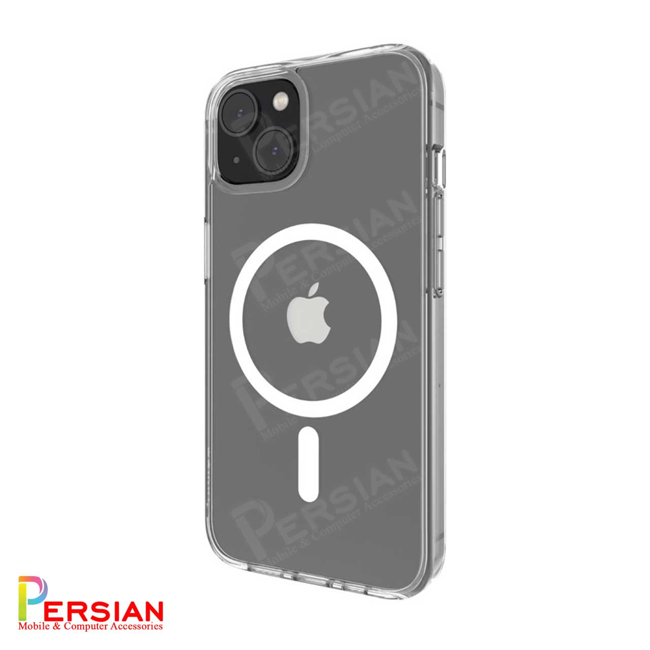 قاب شفاف گوشی آیفون 12 پرومکس برند بلکین با مگ سیف و دکمه و رینگ متال Belkin For IPhone 12 Pro Max