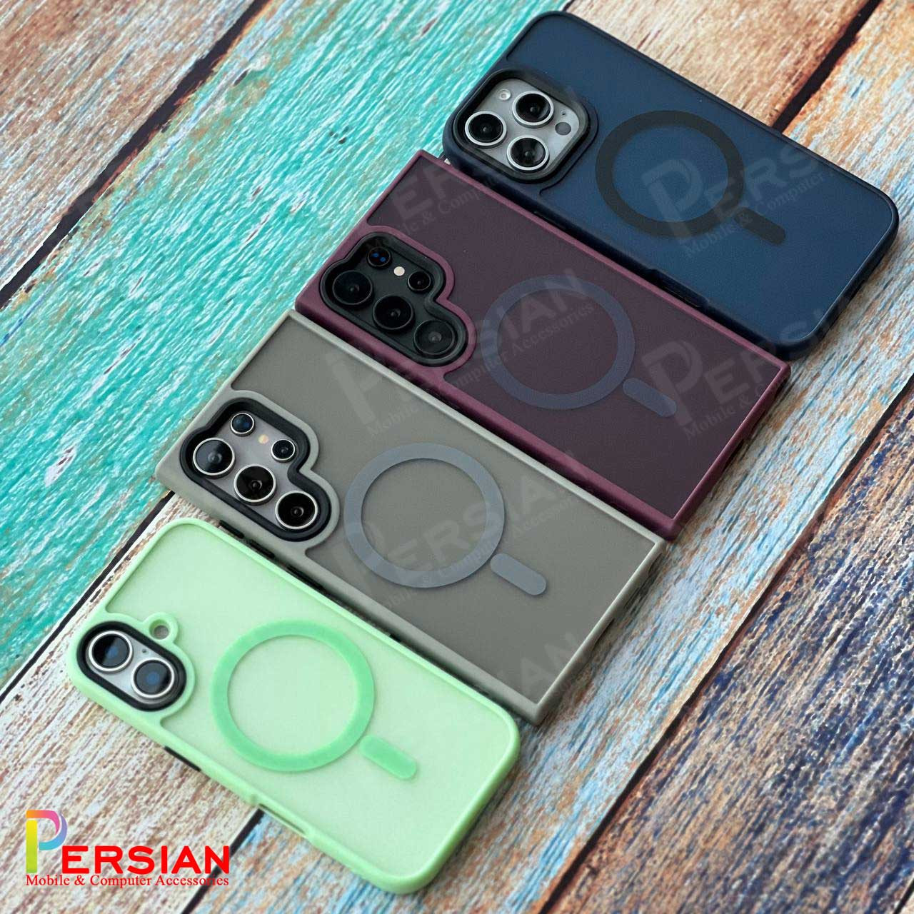 قاب گوشی آیفون 12 پرو پشت مات لنز برجسته مگ سیف مجیک ماسک Magic Mask MagSafe Matte Case iPhone 12 Pro