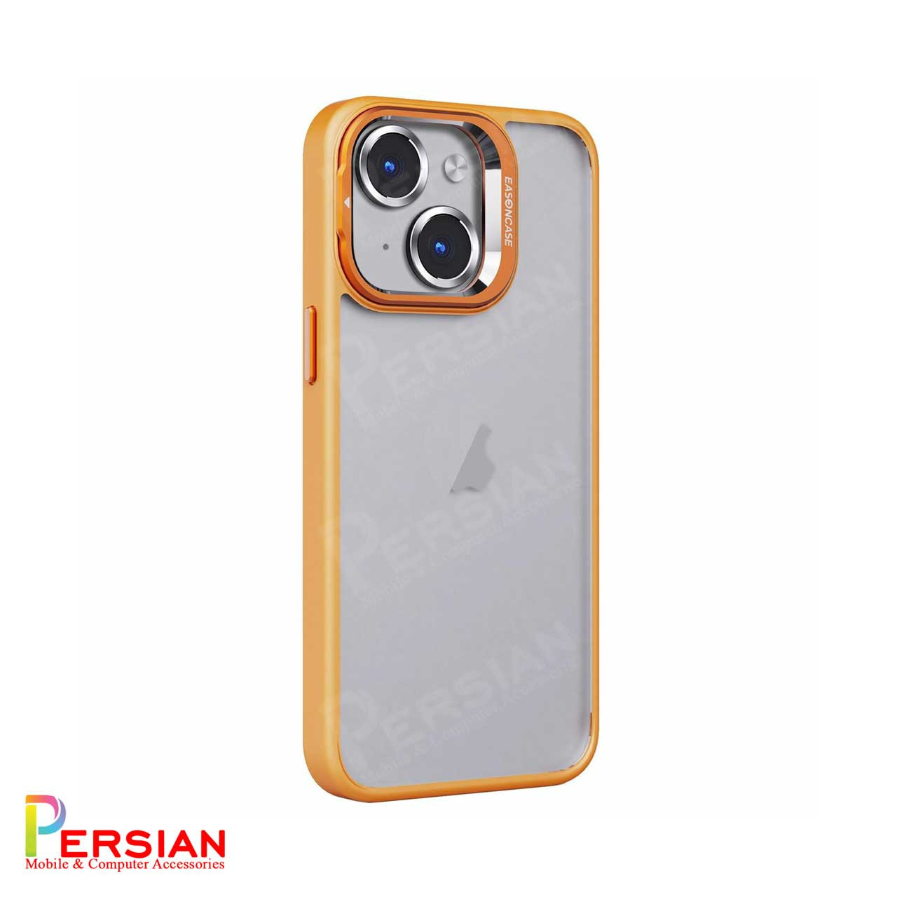 قاب آیفون 13 برند ایسون کیس شفاف استند شو با محافظ لنز رینگی Eason Case IPhone 13