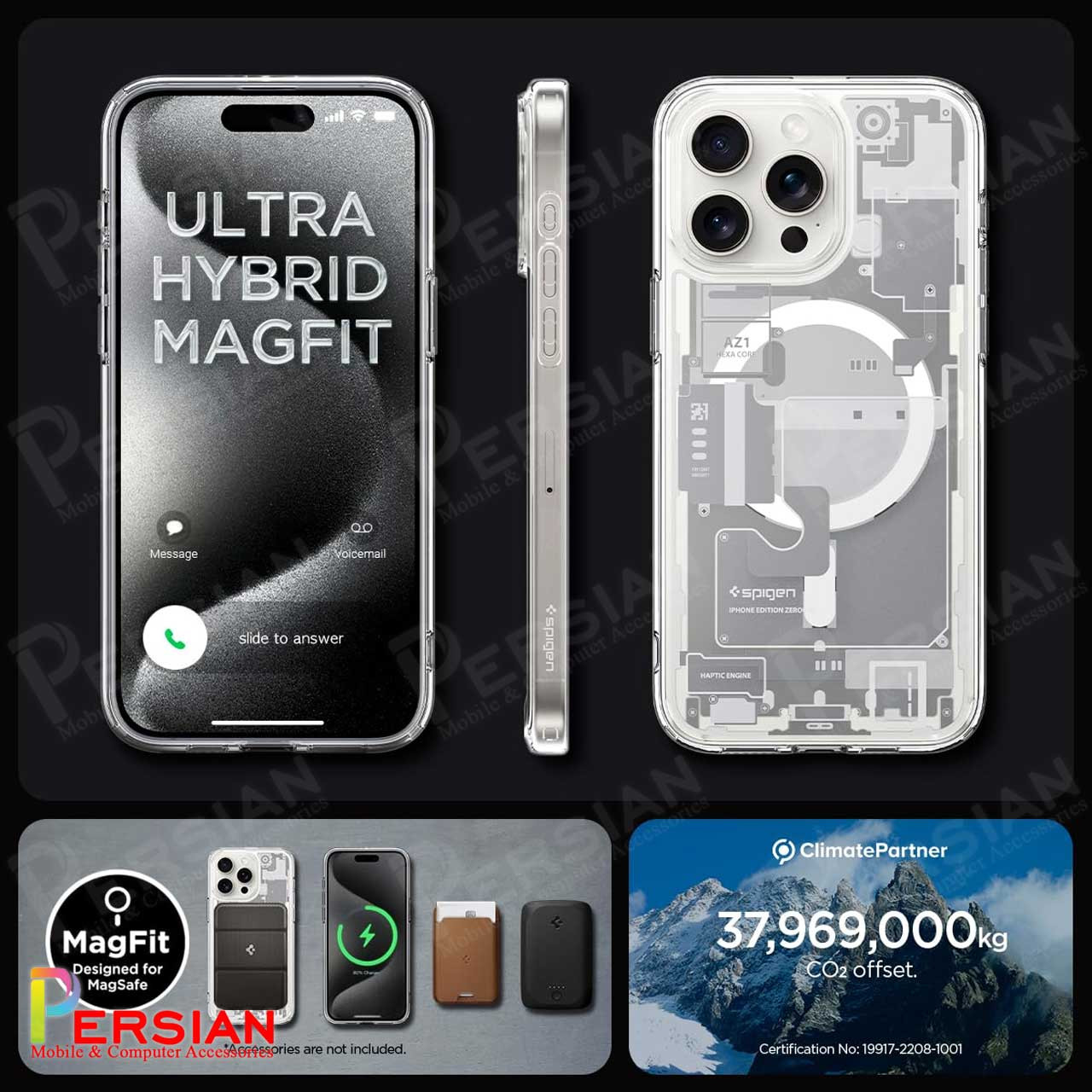 قاب آیفون 12 پرو مکس اسپیگن Spigen Ultra Hybrid Zero One (MagFit) for iPhone 12 Pro Max