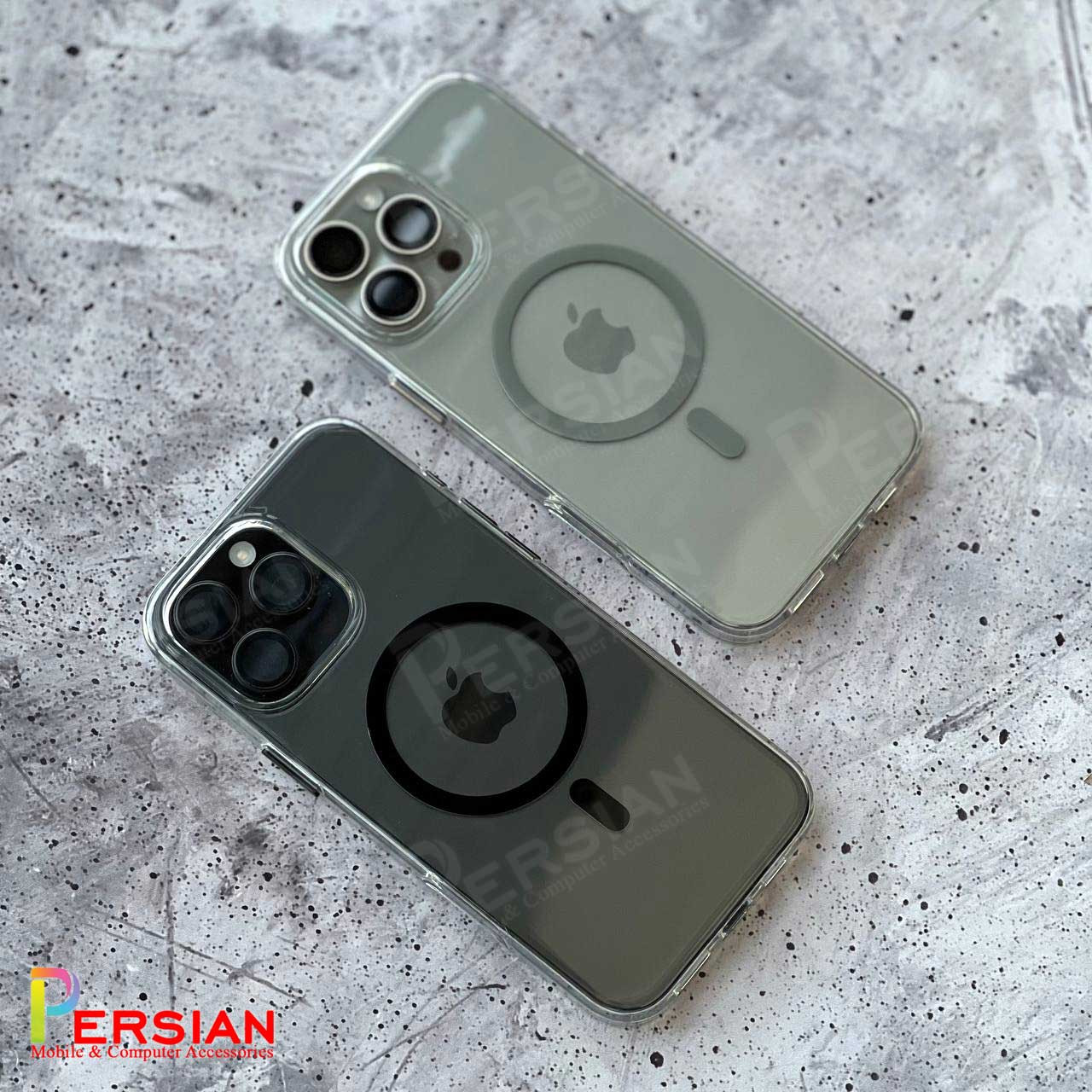 قاب گوشی آیفون 16 تمام شفاف PC با مگ سیف مدل آیرون مجیک 16 Magic Mask Iron Magic iPhone