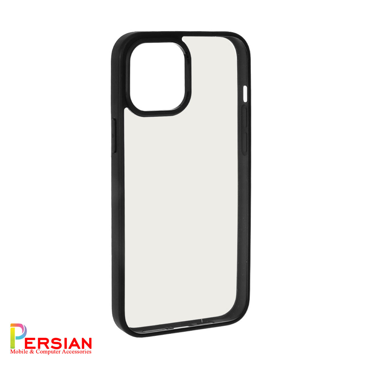 قاب آیفون 13 پرو برند اسپیگن شفاف دور رنگی با محافظ اسپیکر Spigen Ultra Hybrid iPhone 13 Pro