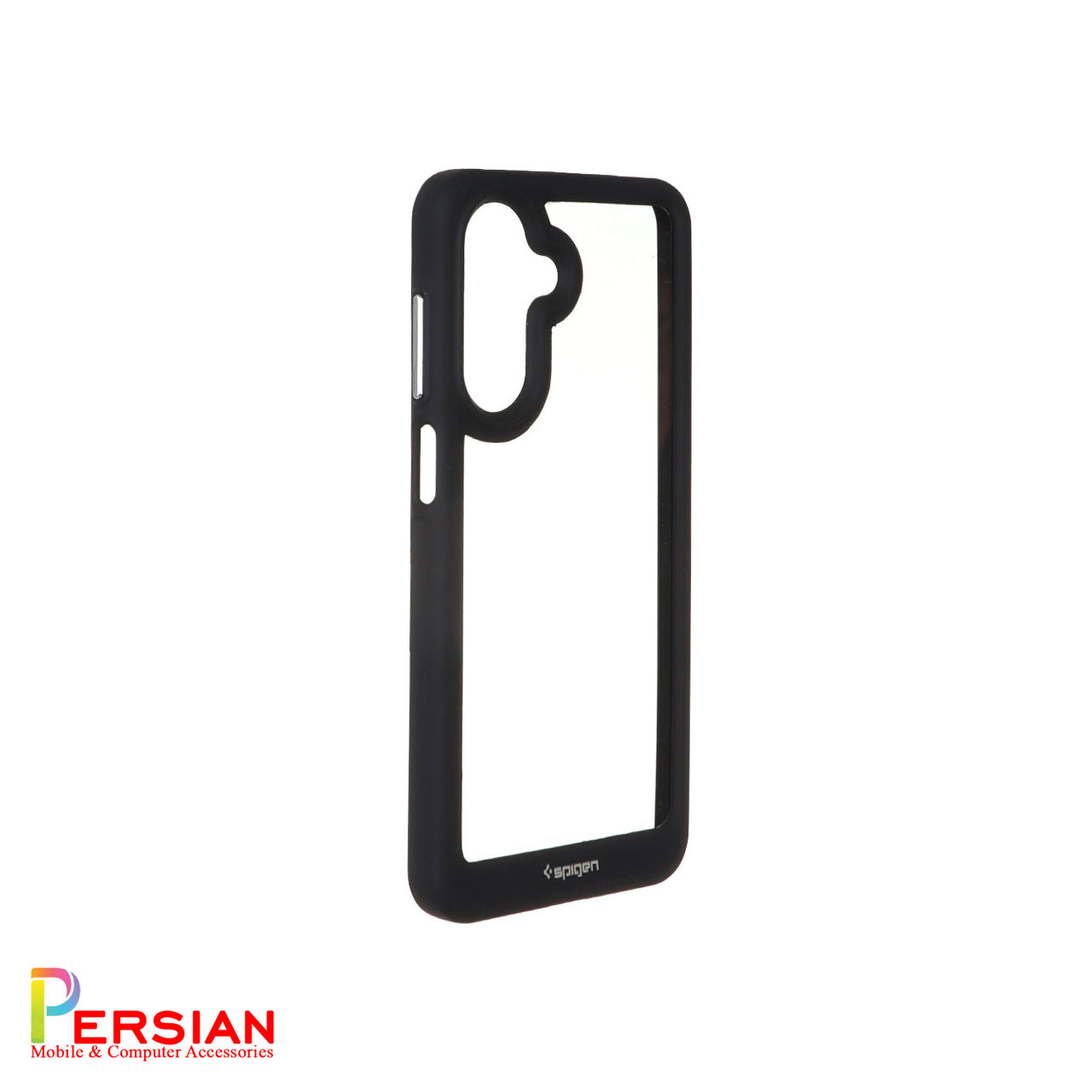 قاب سامسونک A26 اسپیگن مدل دور مشکی شفاف لنز برحسته Spigen Black TPU Clear Case Samsung A26