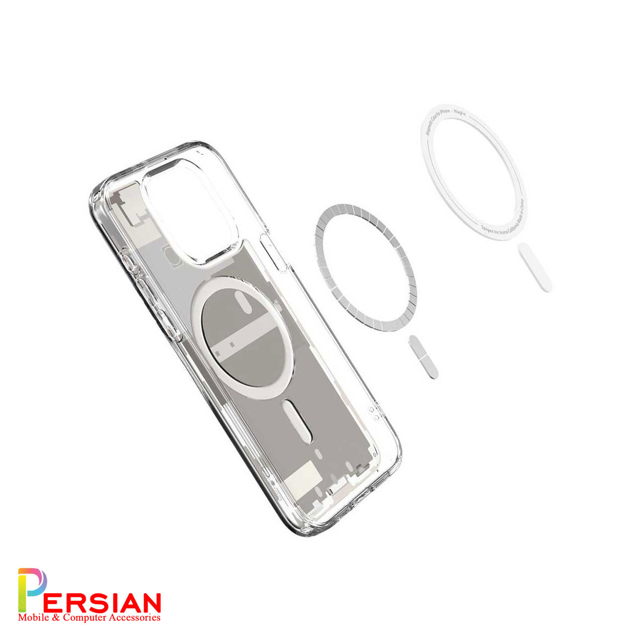 قاب آیفون 14 پرومکس مدل AZ1 برند اسپیگن Spigen Ultra Hybrid Mag AZ1 Case iPhone 14 Pro Max
