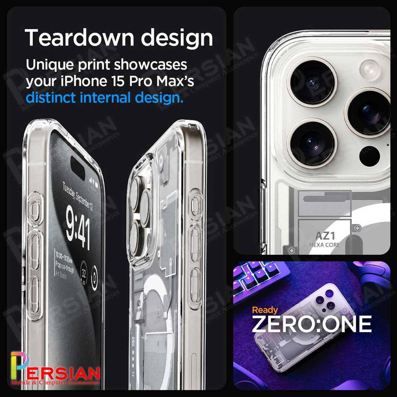 قاب آیفون 14  اسپیگن Spigen Ultra Hybrid Zero One (MagFit) for iPhone 14