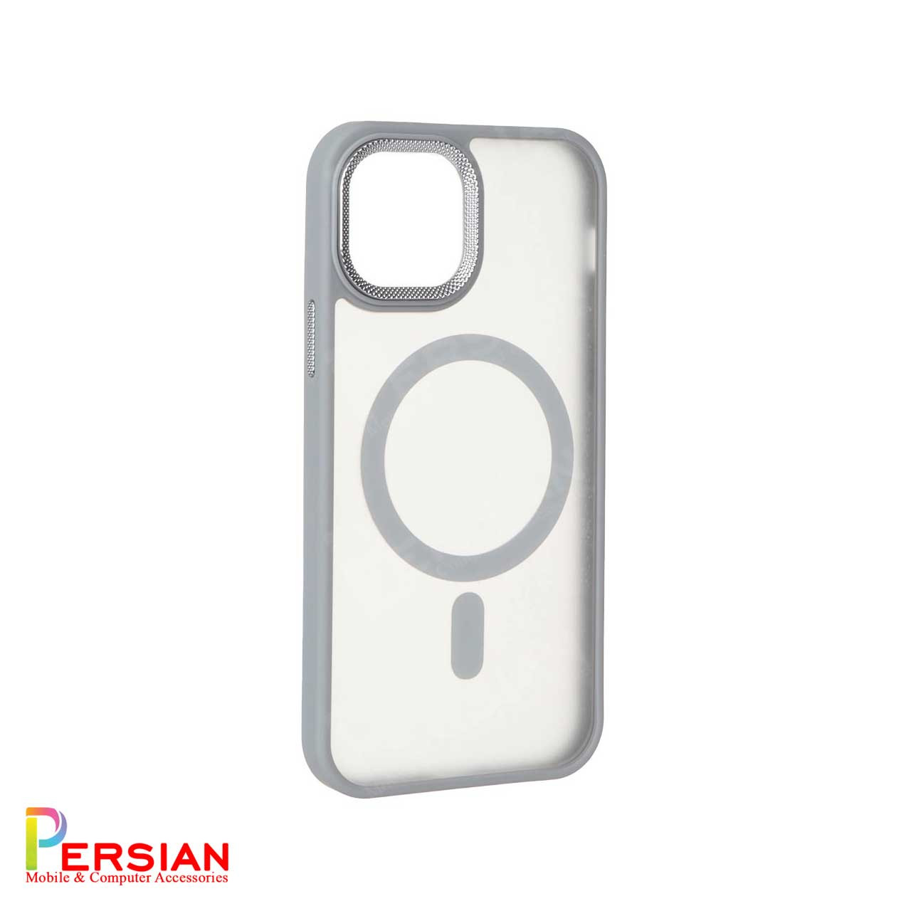 قاب گوشی آیفون 12 پرومکس مات مگ سیف دار برند مجیک ماسک با لنز برجسته طرح کربن Magic Mask IPhone 12 Pro Max