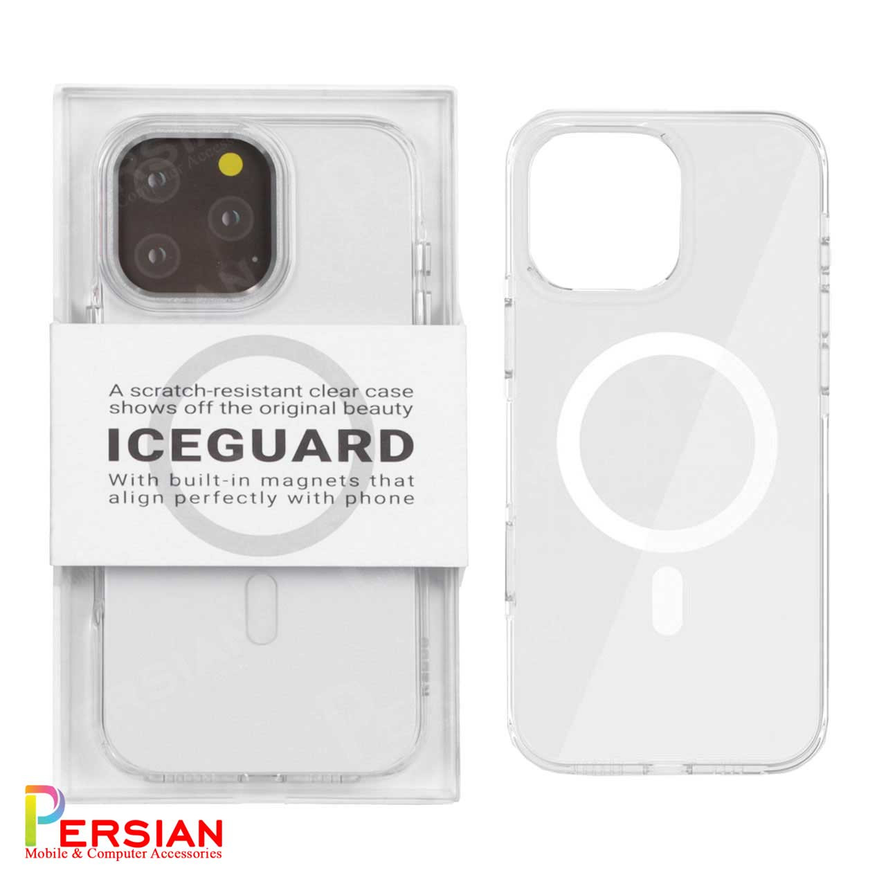 قاب شفاف مگ سیف کی دوو Apple iPhone 16 Pro Max مدل KDOO (KZDOO) Magsafe Iceguard