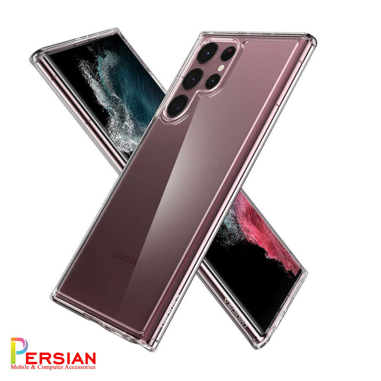 قاب اسپیگن Spigen ژله ای شفاف سامسونگ 23 اولترا Samsung S23 Ultra