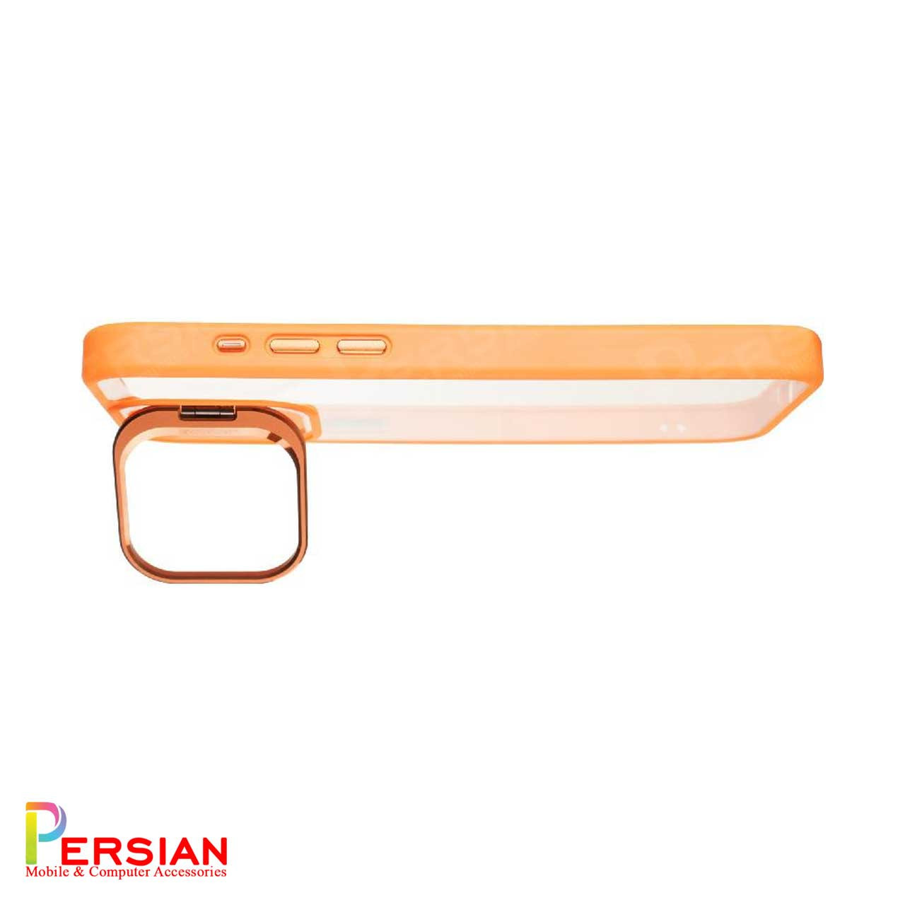 قاب آیفون 13 برند ایسون کیس شفاف استند شو با محافظ لنز رینگی Eason Case IPhone 13