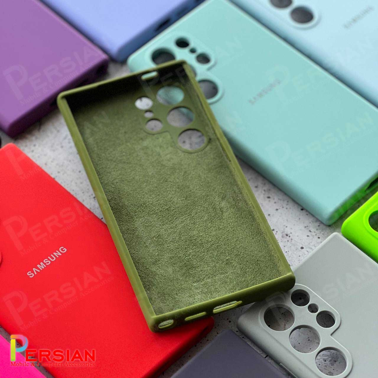 قاب سیلیکونی سامسونگ A15 پاک کنی اصلی با محافظ دوربین Silicone Cover Samsung A15