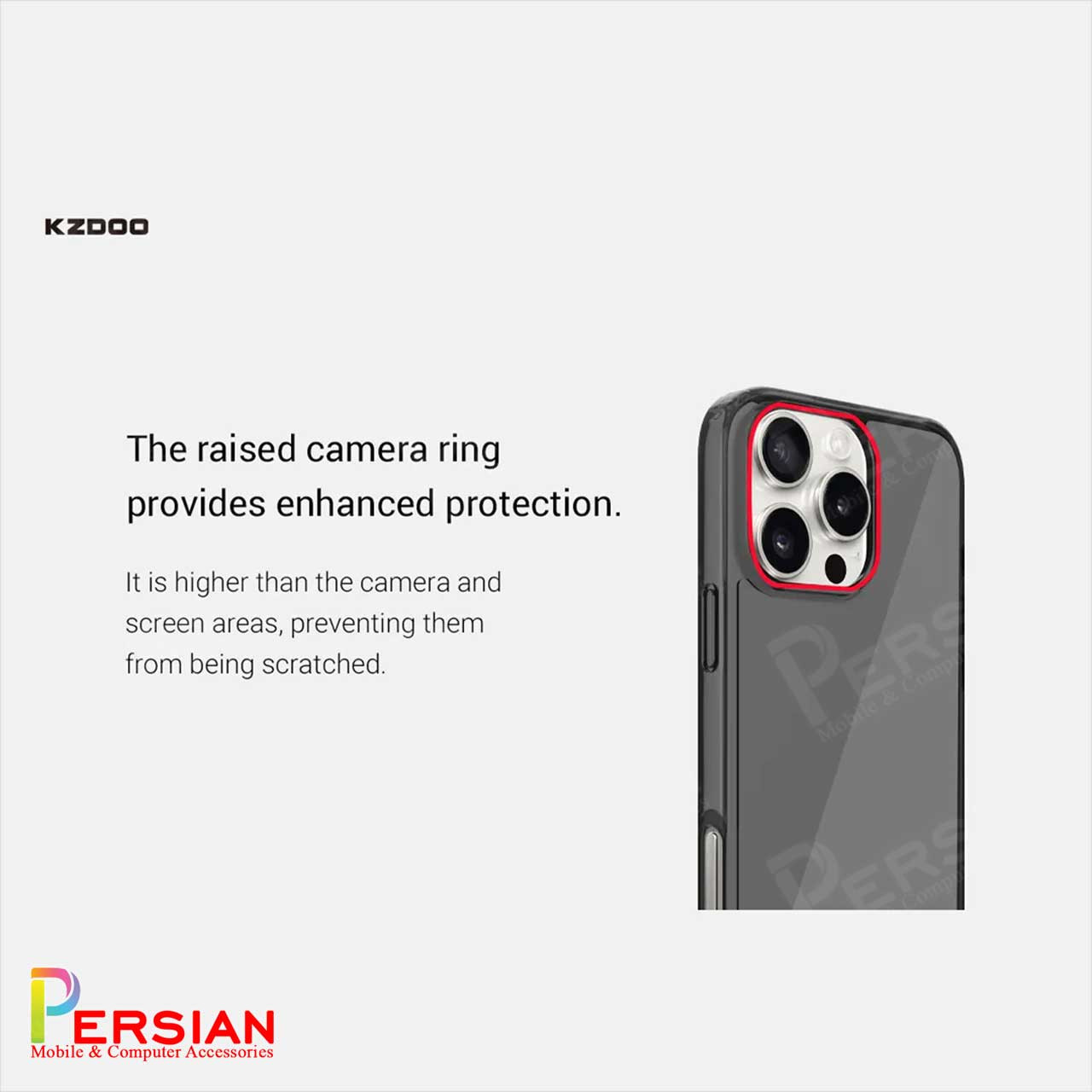 قاب شفاف مگ سیف کی دوو Apple iPhone 16 مدل KDOO (KZDOO) Magsafe Iceguard