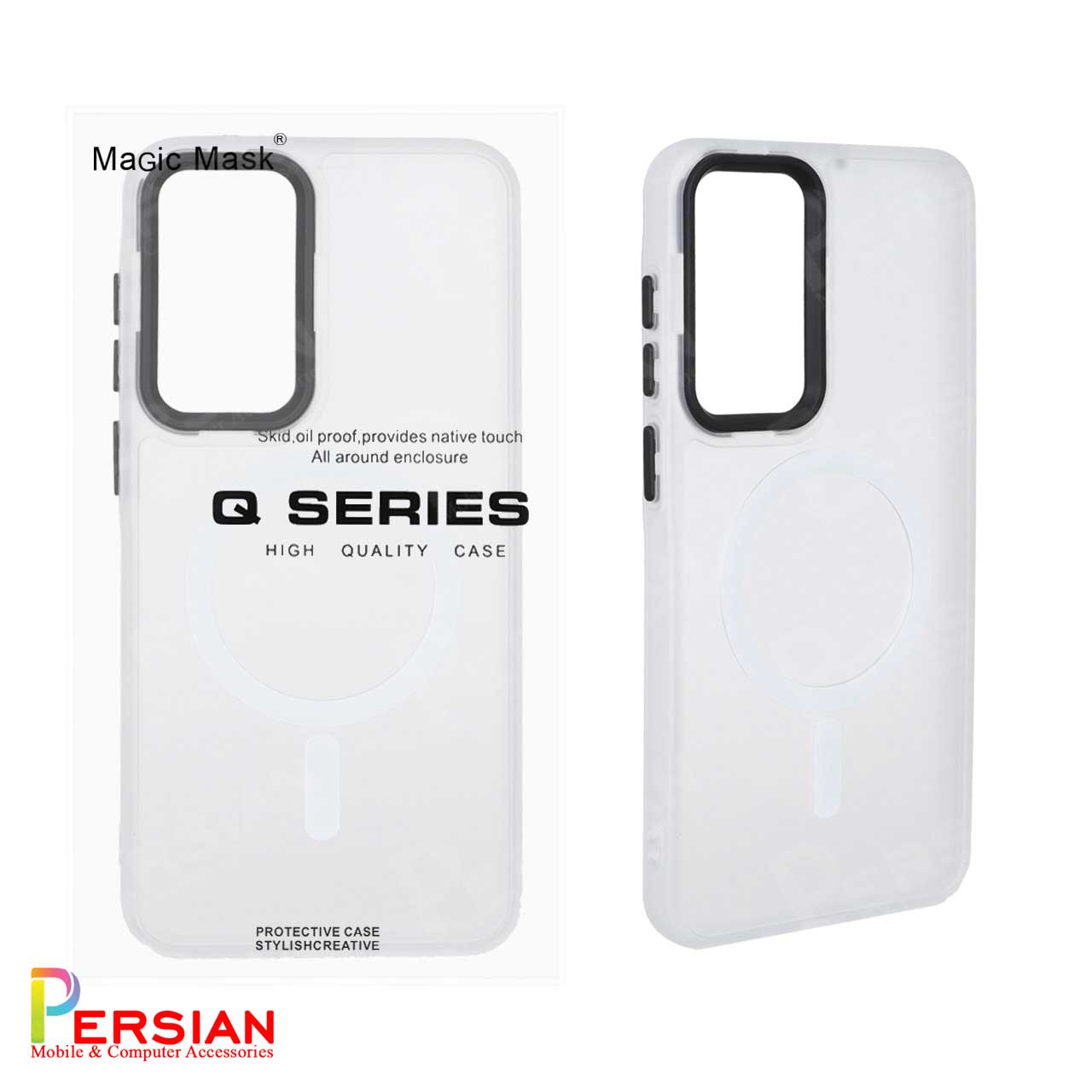 قاب گوشی سامسونگ A26 پشت مات لنز برجسته مگ سیف مجیک ماسک Magic Mask MagSafe Matte Case Samsung A26