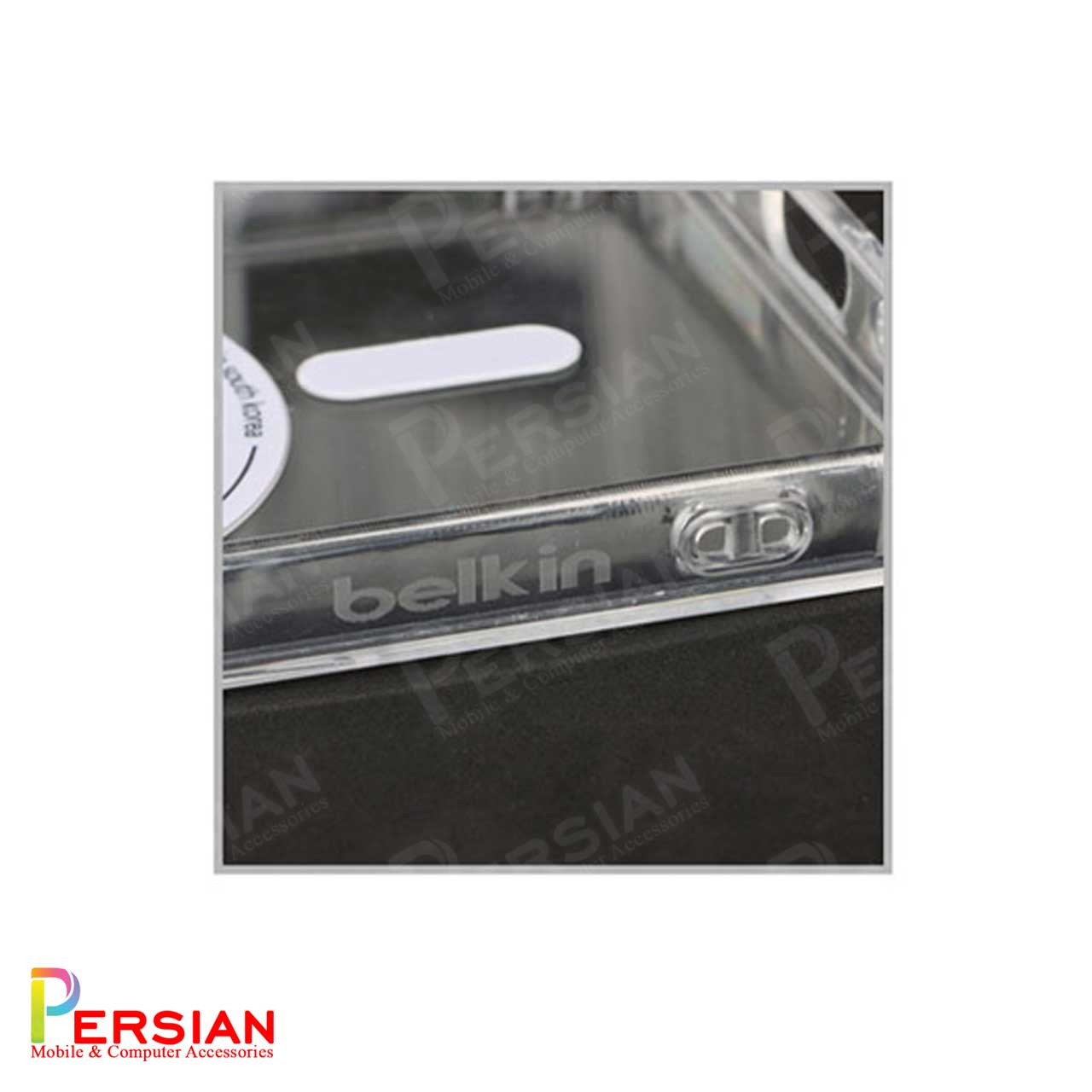 قاب شفاف گوشی سامسونگ A16 برند بلکین با مگ سیف و دکمه و رینگ متال Belkin For Samsung A16