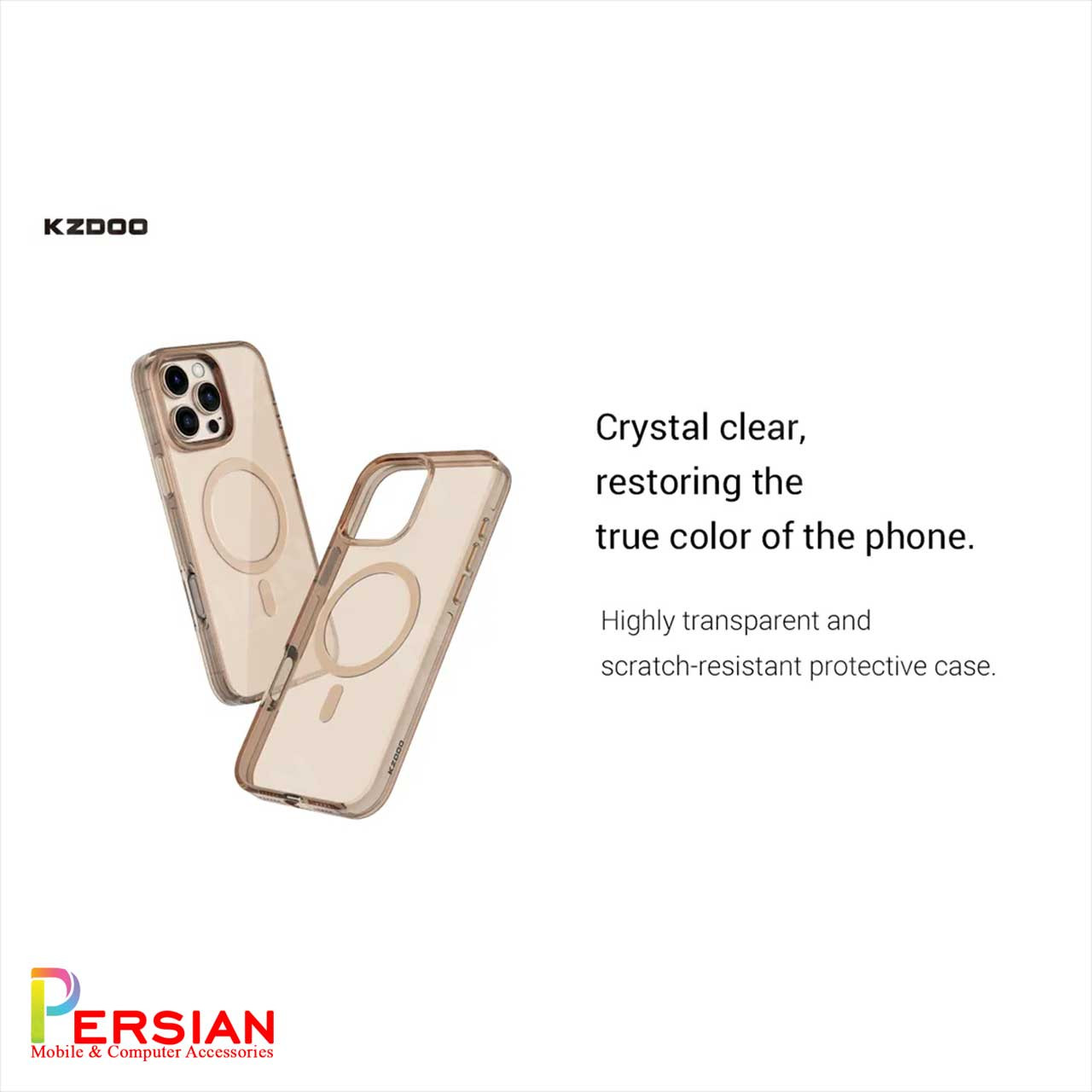 قاب شفاف مگ سیف کی دوو Apple iPhone 16 مدل KDOO (KZDOO) Magsafe Iceguard