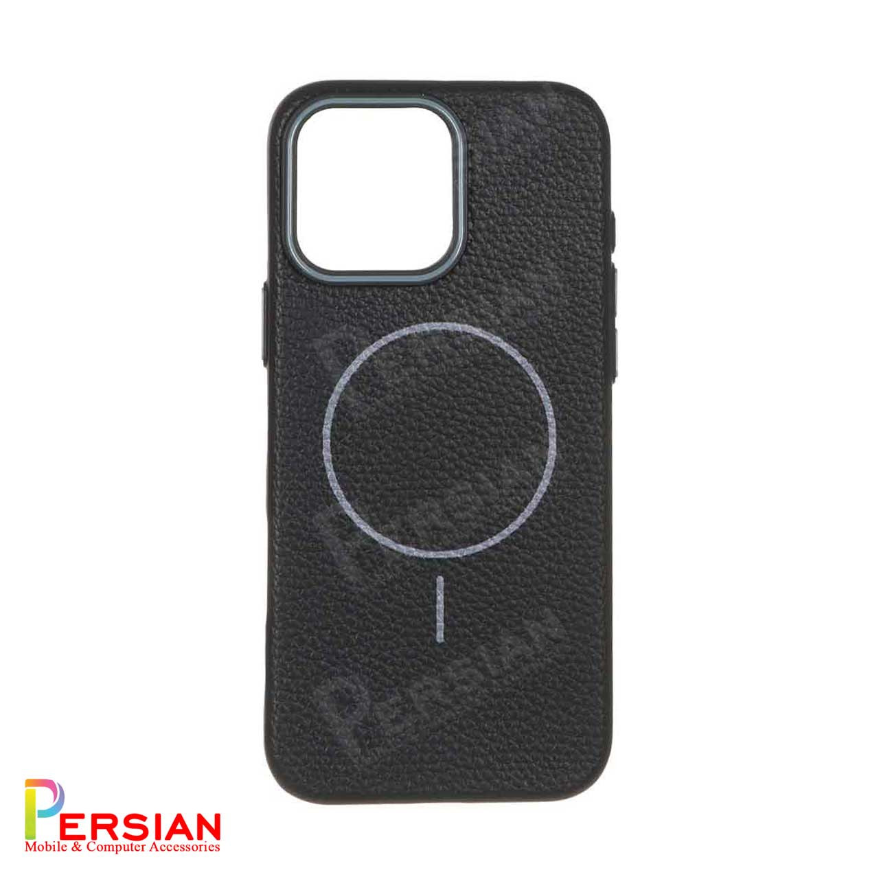 قاب گوشی آیفون 16 پرومکس چرمی نرم برند مجیک ماسک با مگ سیف Leather Soft iPhone 16 Pro Max