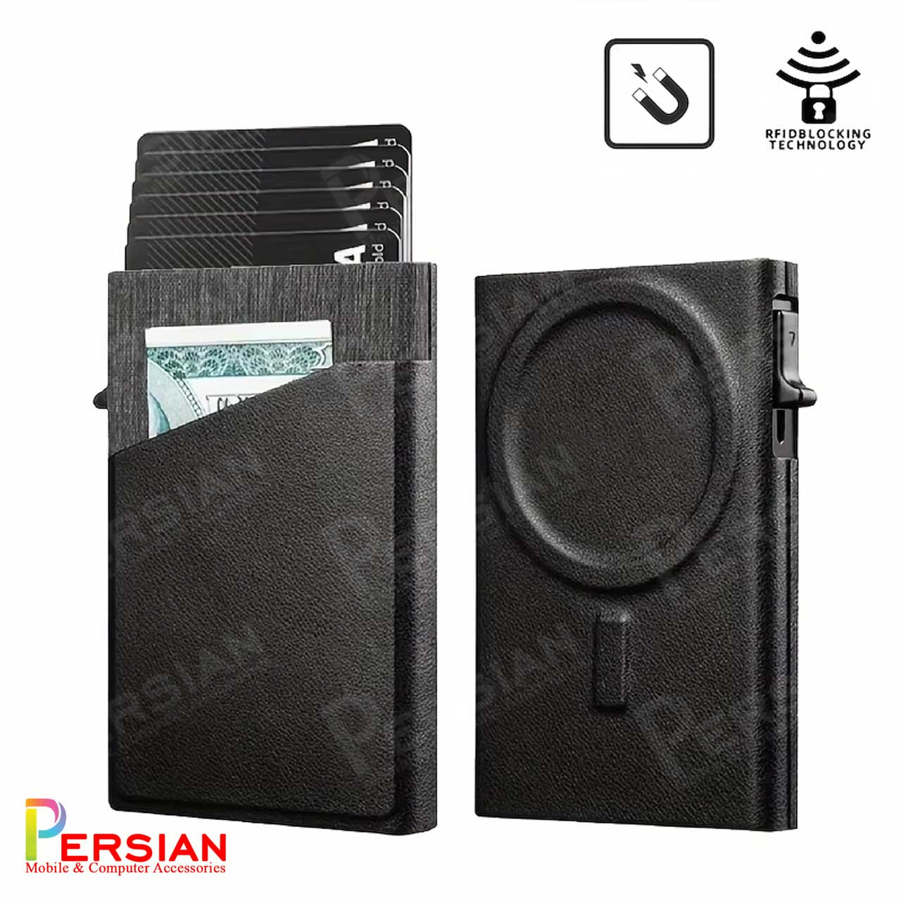 جاکارتی چرمی  مگ سیفی اورجینال Zhuse  مدل Zhuse Function Card Package